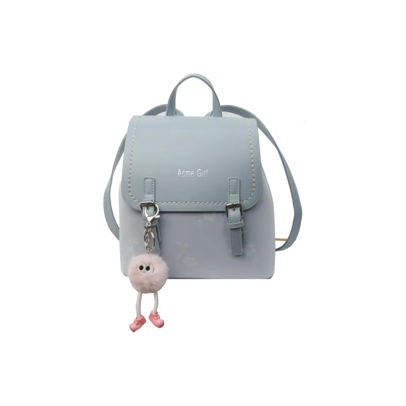 AIBAG PU Backpack Women's Pink/White/Blue/Black-14