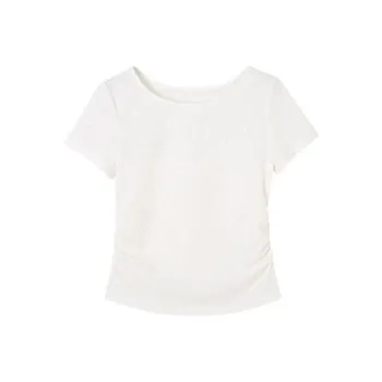 HDFULERN T Shirts Women's Ecru