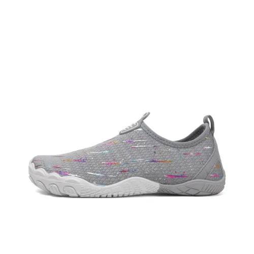 TELENT Odor Resistant Quick Dry Lightweight River Trekking Shoes Unisex Gray
