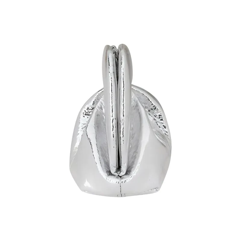 THEMOIRE GEA Polyurethane Clutch Women's Silver-1