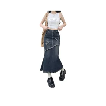 YEARNED Denim Long Skirt Women's