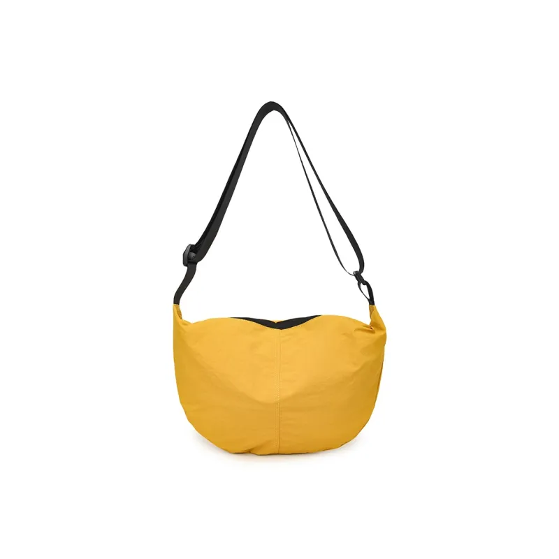 Travel Washed Cloth Crossbody Bag, Shoulder Bag Unisex Black/White/Green/Yellow/Orange-21
