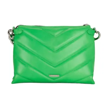 REBECCA MINKOFF Edie Leather Shoulder Bag, Crossbody Bag, Handbag Women's Neon Green