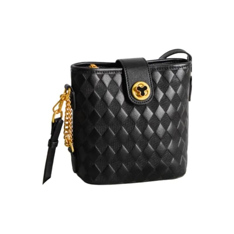 15 MINS Synthetic Leather Crossbody Bag, Shoulder Bag Trumpets Women's Ecru/Midnight Black-12