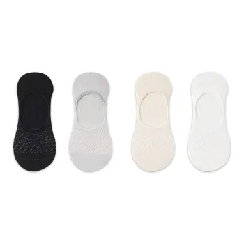 AUGUST No Show Socks Women's 4 Pack