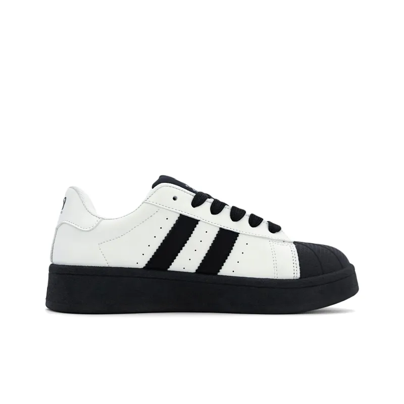 DGUMI Low Top Skateboard Shoes Women's White Black-2
