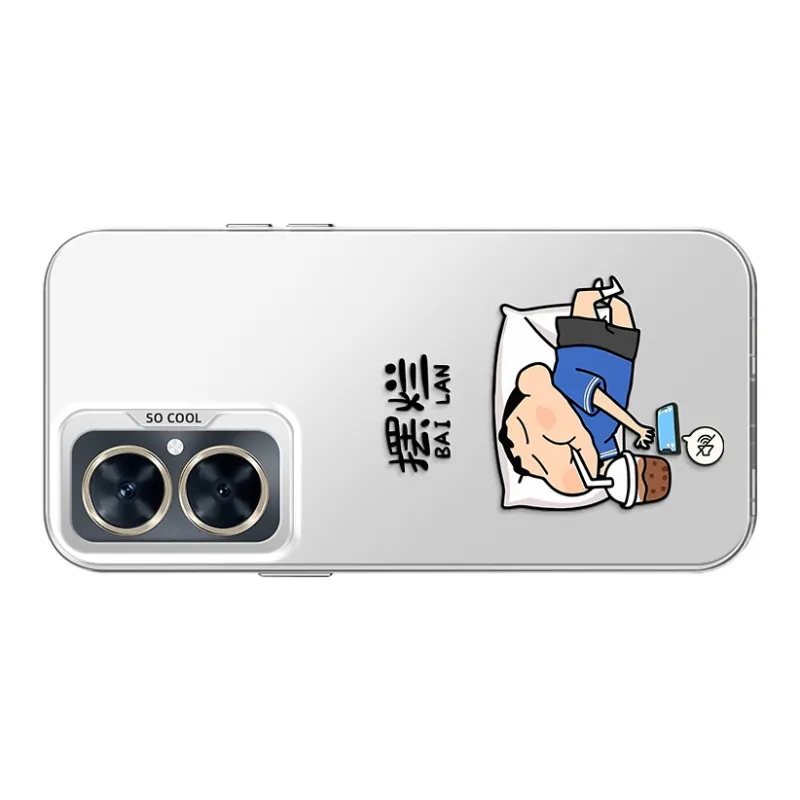 YICAIJIA Matte Material Slacking Off Shin Chan Y1 Phone Cases Compatibility With MVMOM 20/30 Trendy And Cool-11