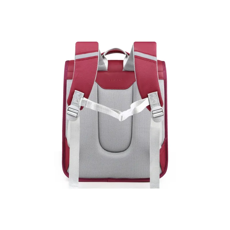 EDISON Oxford Student Bag Royal Blue/Burgundy-7