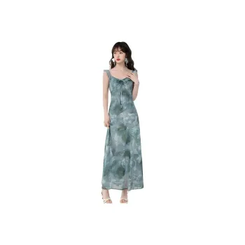 Mu Xiao Xin Slip Dresses Women's Blue