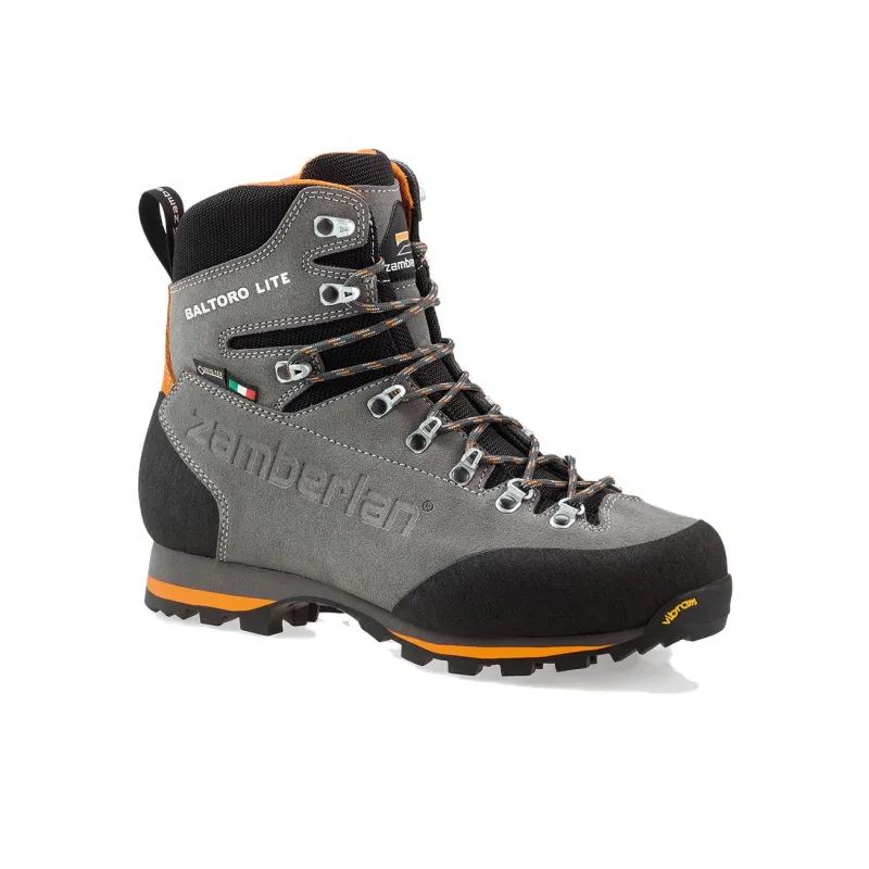 Zamberlan Abrasion Resistant Slip Resistant Crew Outdoor Boots Men's Gray Black Orange-2