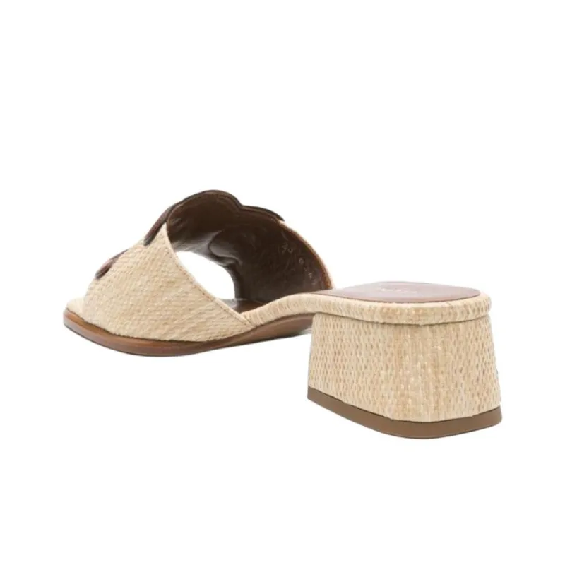 CELINE Slide Slippers 5cm Women's Beige-3