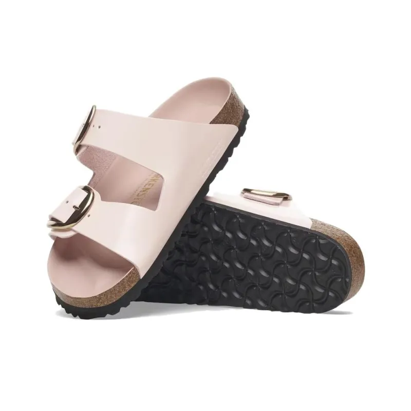 Birkenstock Arizona Big Buckle Slide Slippers Women's White Regular Loose Fit-3