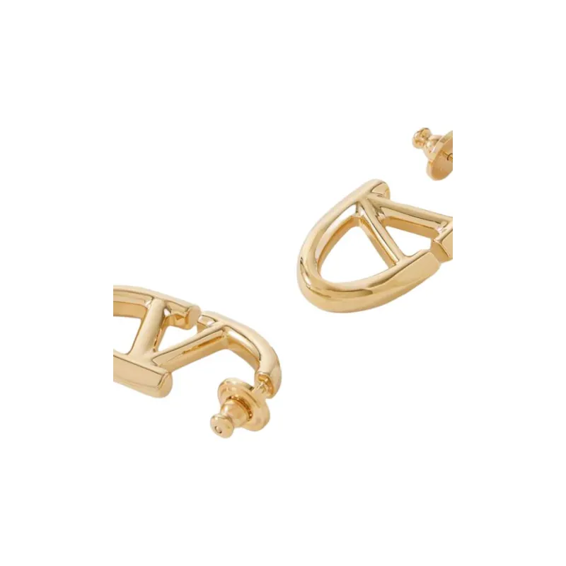 Valentino Brass Earrings Women's Gold-1