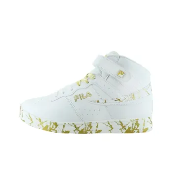 FILA Vulc 13 Collection Anti Slip Wear Resistant Mid Top Skateboard Shoes Men's White