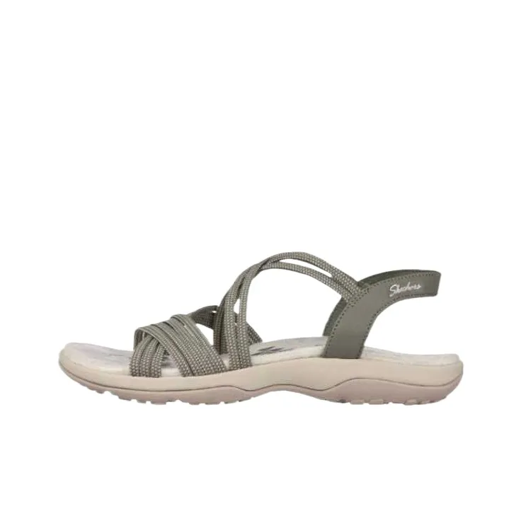 Skechers Reggae Slim Beach Sandals Women's Gray-0