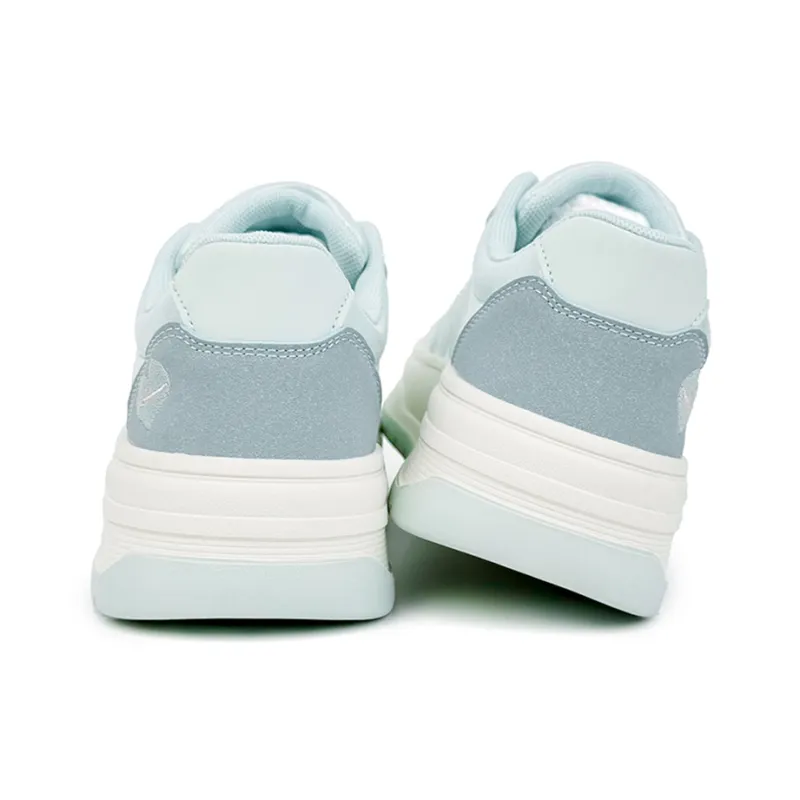 Warrior Cushioning, Balance, And Breathable Design Low Top Skateboard Shoes Women's Cyan-4