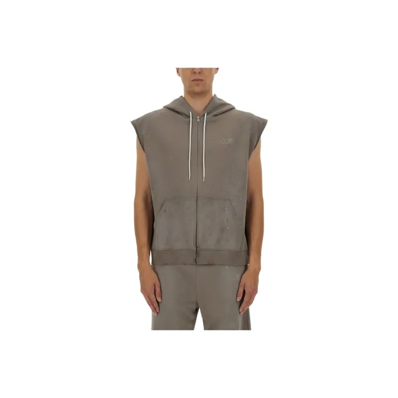 MM6 Maison Margiela Sweatshirt Men's Charcoal Gray-0