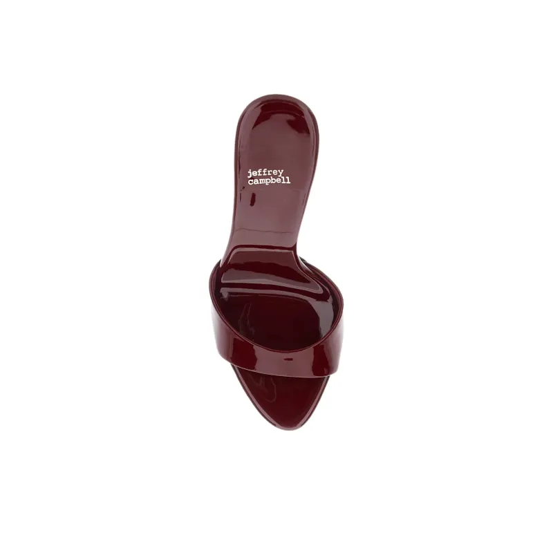 Jeffrey Campbell Abrasion Resistant Slide Slippers Women's Red-3