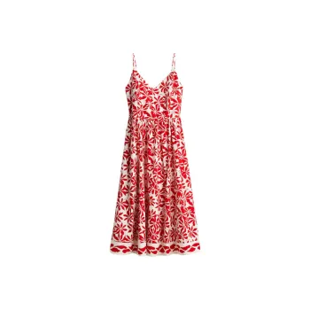 H&M Slip Dresses Women's White/Red