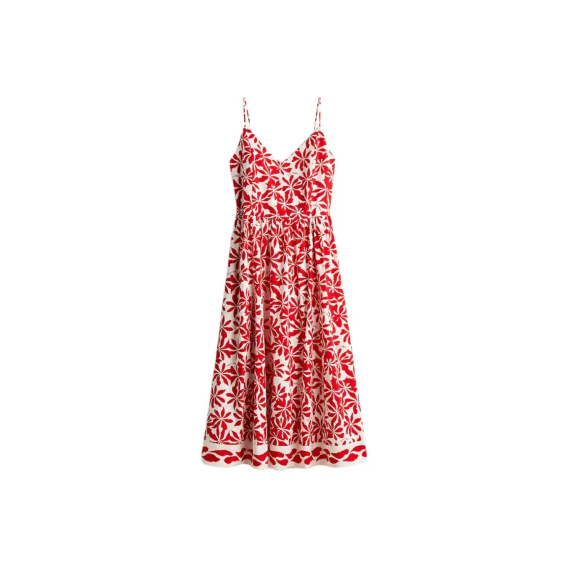 H&M Slip Dresses Women's White/Red-0