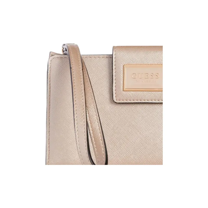 GUESS Artificial Leather Cell Phone Storage Bag Unisex Taupe-3