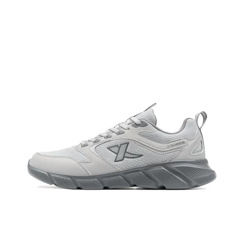 XTEP Coverage Slip Resistant Low Top Casual Running Shoes Men's Gray-0