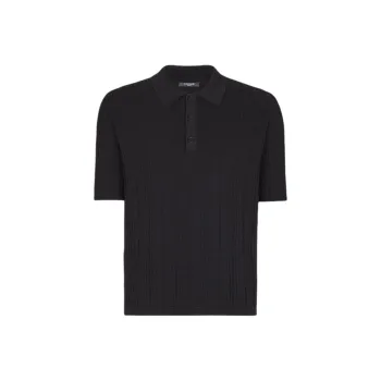 BALMAIN Polo Shirts Men Black