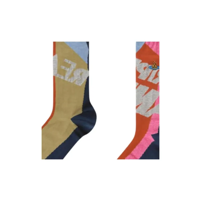 Vivienne Westwood Mid Calf Socks Unisex 1 Pack Multicolor-2