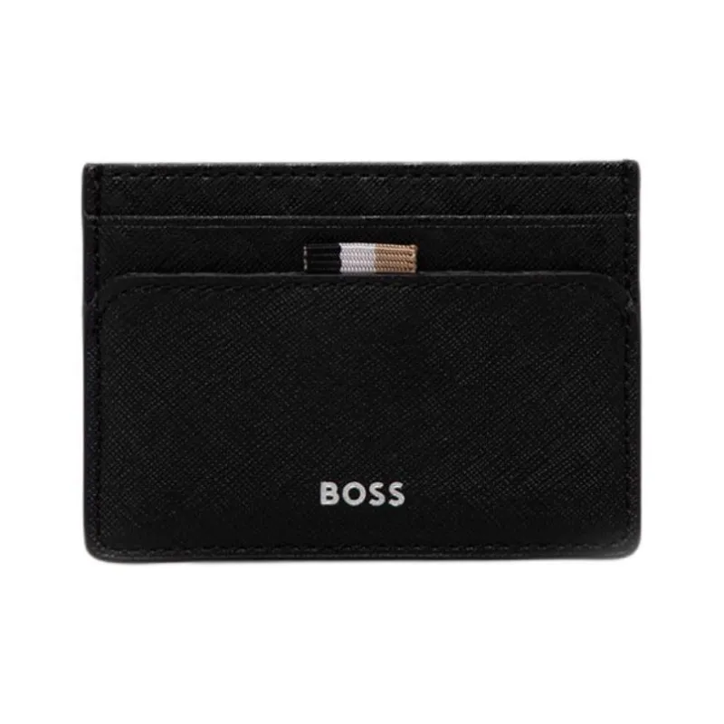 HUGO BOSS Leather Card Holder Men's Black-0