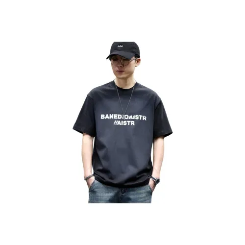 BUYDAUL T Shirts Men Burgundy