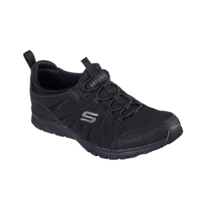 Skechers Gratis Sport Unwind Low Top Running Shoes Women's Black-3