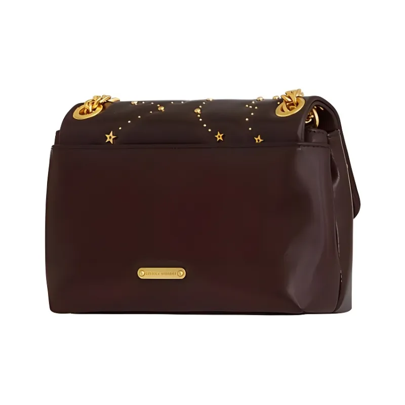REBECCA MINKOFF Edie Polyurethane Shoulder Bag Crossbody Bag Women's Dark Brown-2