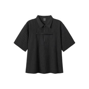 WAYNEXZAVIER Polo Shirts Men Black