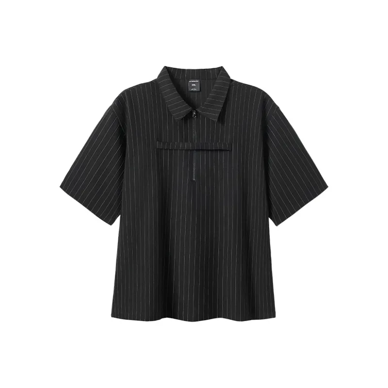 WAYNEXZAVIER Polo Shirts Men Black-0