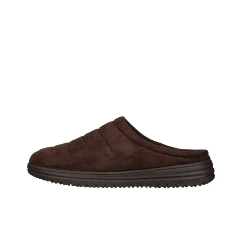 Skechers Relaxed Fit Slip Resistant Closed Toe Slippers Men's Brown-0