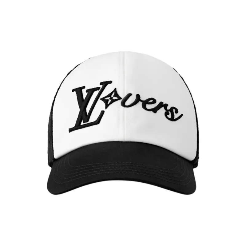 LOUIS VUITTON Cotton Baseball Caps Men's Black-1