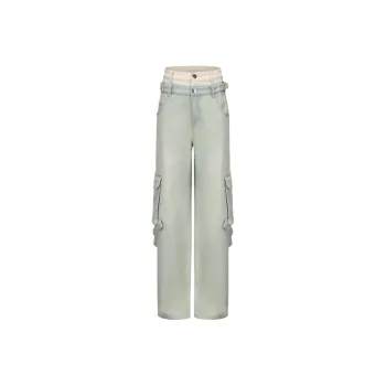 GIMING Jeans Women's Yellow Green