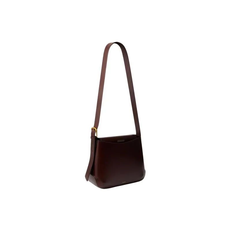 SOEUR Cow Leather Shoulder Bag Women's Brown-1