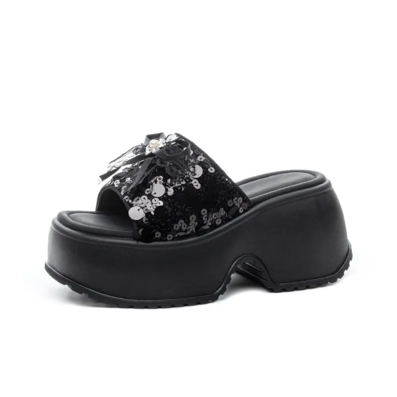 Shoe Cabinet Floral Language Quiet Slip Resistant Abrasion Resistant Cushioning Slide Slippers Women's-14