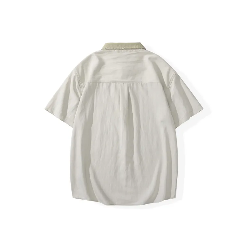 EPTISON Shirts Unisex Gray Khaki Color-1
