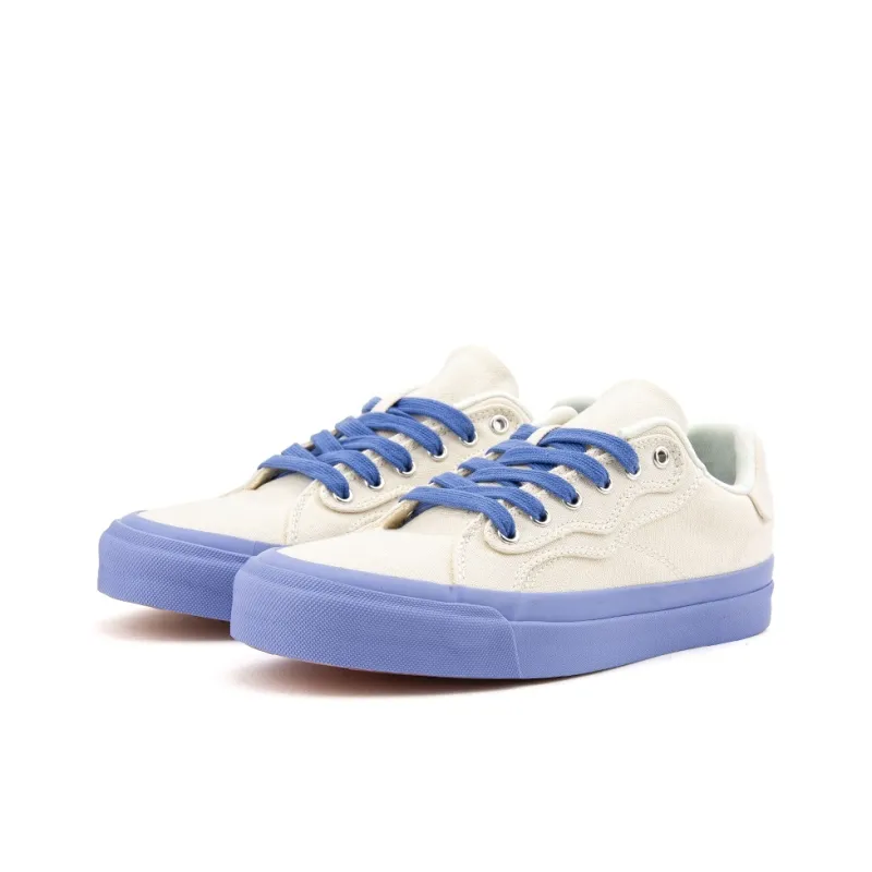 WANSWER Slip Resistant Cushioning With Impact Resistance Low Top Skateboard Shoes Unisex Blue Glaze White-2