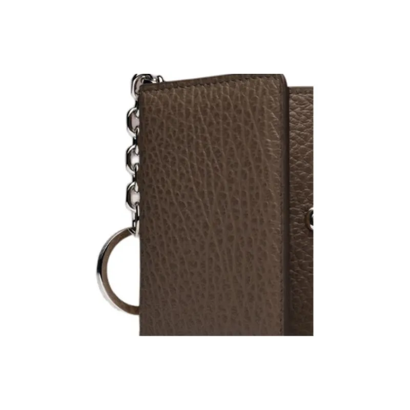 Maison Margiela Grain Calfskin Card Holder Women's Brown-2