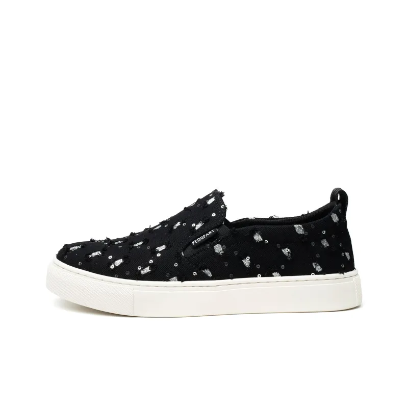 FED Low Top Casual Shoes Men's Black-0