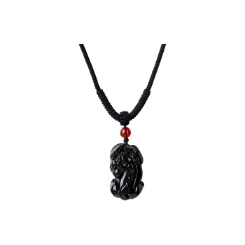 Stone Notes Obsidian Necklaces Unisex