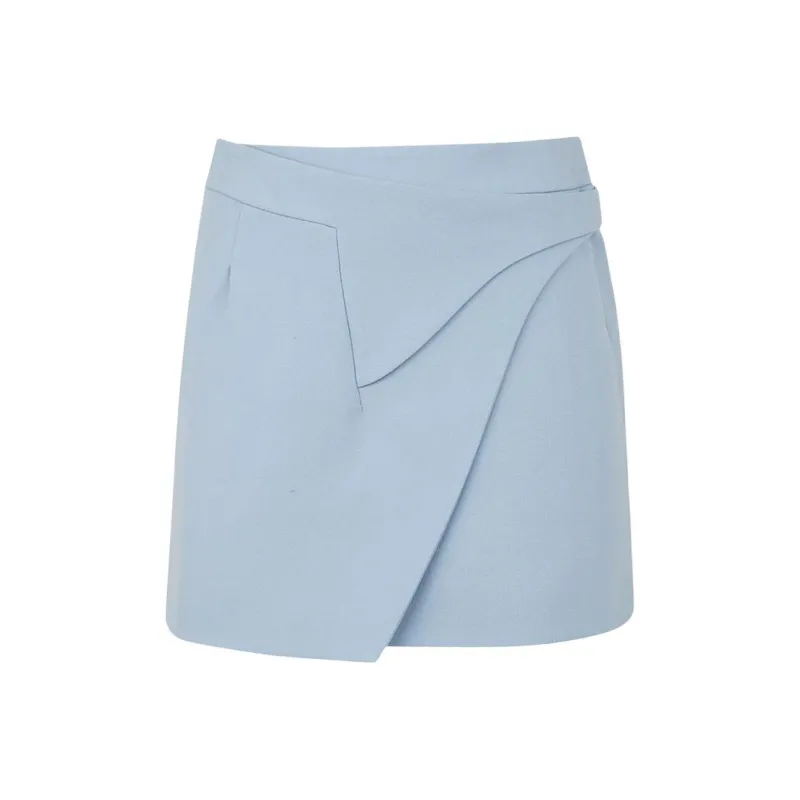 WARDROBE.NYC Casual Short Skirts Women's Blue-0