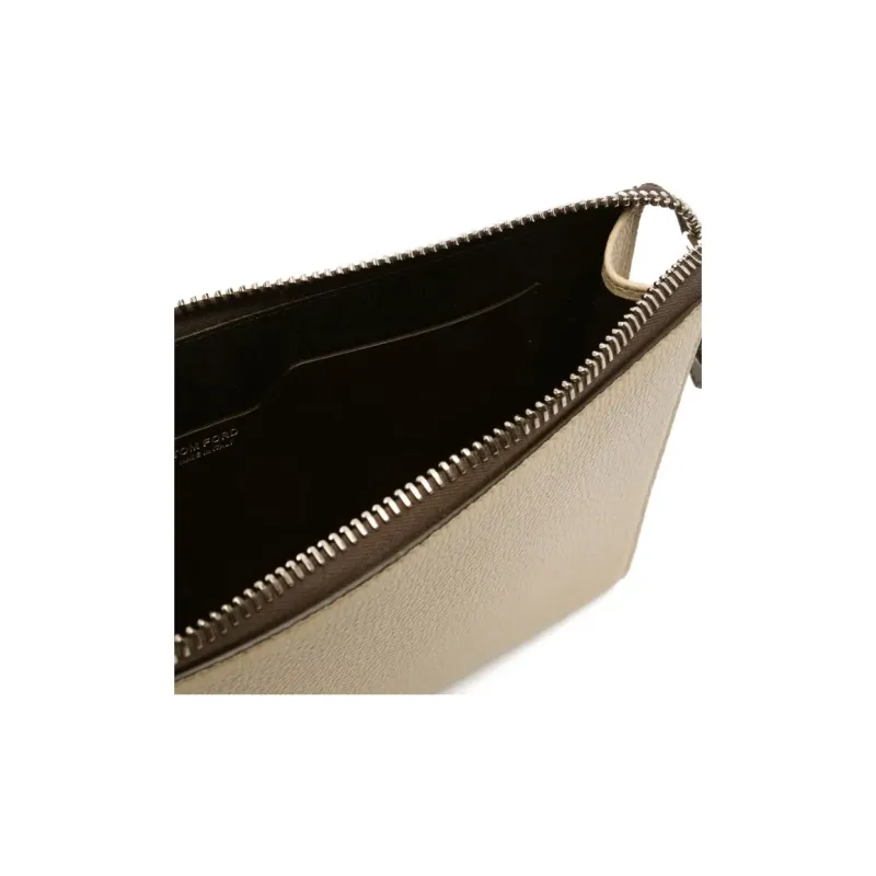 TOM FORD Logo stamp Clutch Bag-3