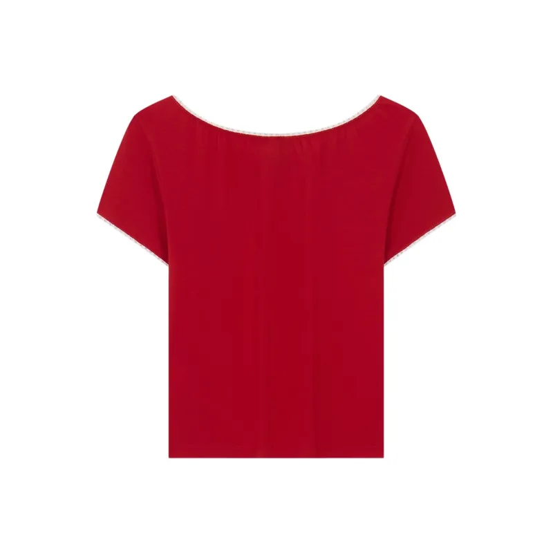 Tommy Hilfiger T Shirt Women's Red-1