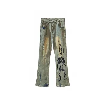 RASHOMONG Jeans Unisex Yellow Mud