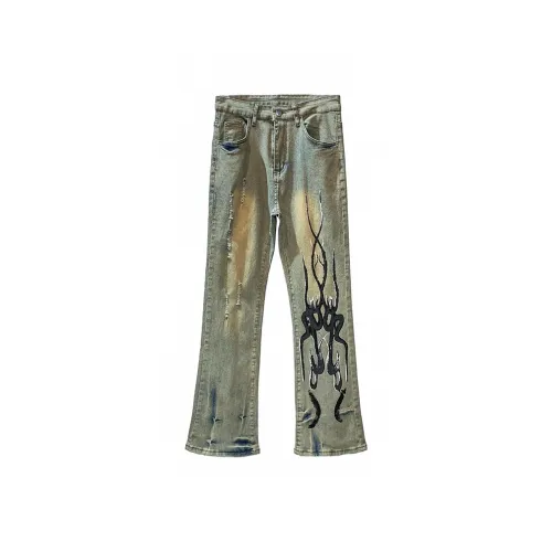 RASHOMONG Jeans Unisex Blue