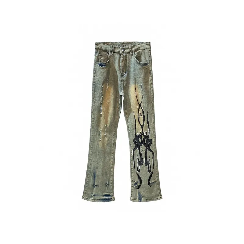 RASHOMONG Jeans Unisex Yellow Mud-0